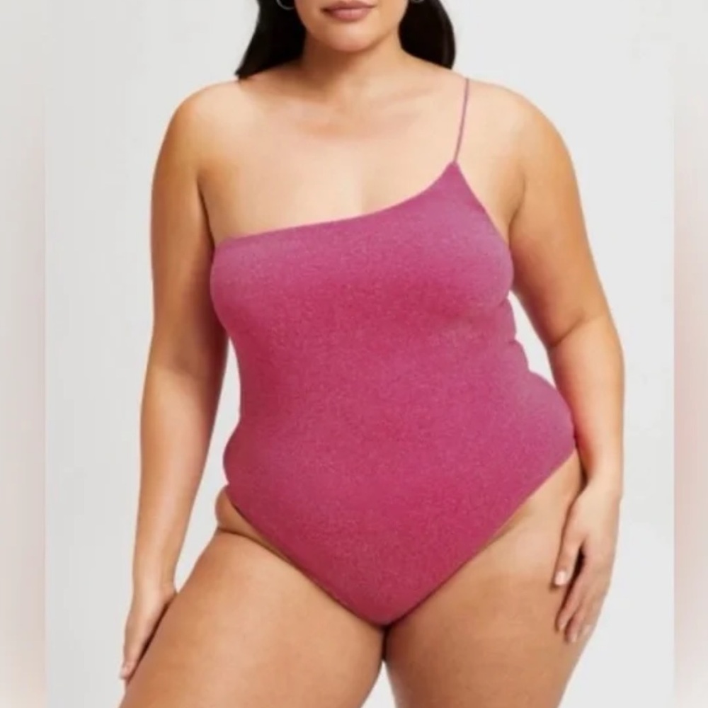 NWT Host Picks ‼️Good American 90s Hot One-Shoulder One-Piece Swimsuit